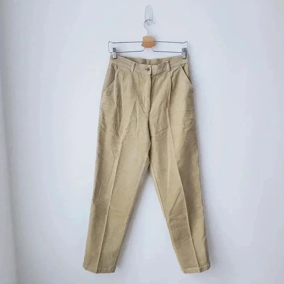 LL Bean high  rise Original Fit Comfort Corduroy straight Pants - Picture 1 of 7